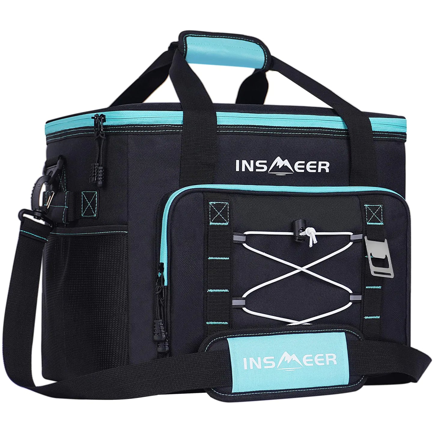 🧊 Bolso Térmico Plegable INSMEER 40L – Hasta 60 latas | A Prueba de Fugas
