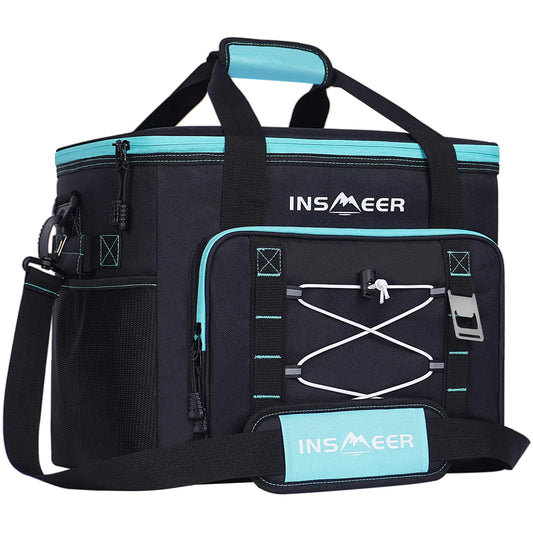🧊 Bolso Térmico Plegable INSMEER 40L – Hasta 60 latas | A Prueba de Fugas